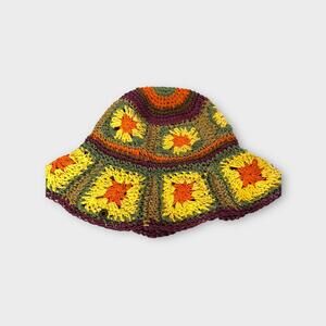 Peter Grimm Straw Wide Brim Beach‎ Floppy Hippie Sun Hat Pura Vida Sz S